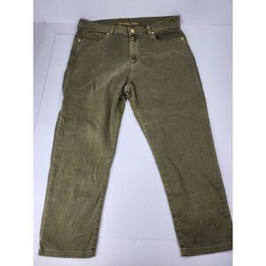 Michael Kors‎ Olive Safari Green Izzy Jeans Women's Size 12